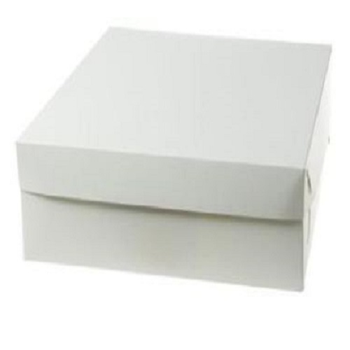 Kageæske, 35x35x10cm, Hvid, Tilhørende: 11794 (100 stk.)