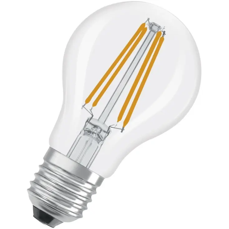 Dæmpbar LED standardpære, E27, 806lm, 2700K, 5,9W/827 (60W), klar, LEDVANCE Parathom, (10 stk.)