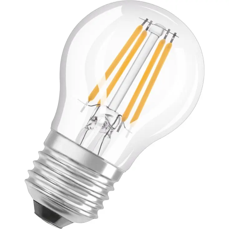 Dæmpbar LED kronepære, Ra97, E27, 470lm, 2700K, 4,2W/927 (40W), klar, LEDVANCE Parathom, (10 stk.)