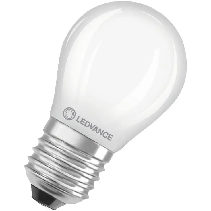 Dæmpbar LED kronepære, E27, 470lm, 2700K, 4,8W/827 (40W), mat, LEDVANCE Parathom, (10 stk.)