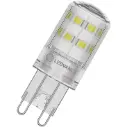 Dæmpbar LED stiftpære, G9, 320lm, 2700K, 3W/827 (30W), klar, LEDVANCE, (20 stk.)