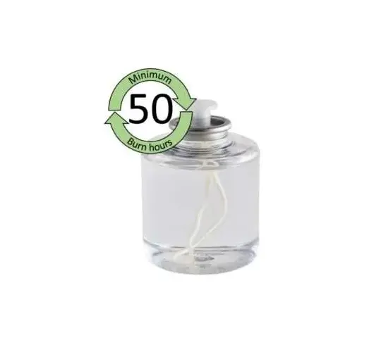 [50782] Olielys m/ høj flamme, 50t, Ø6,05x7,3cm, N-Paraffin, PJ Nordic, (36 stk.)