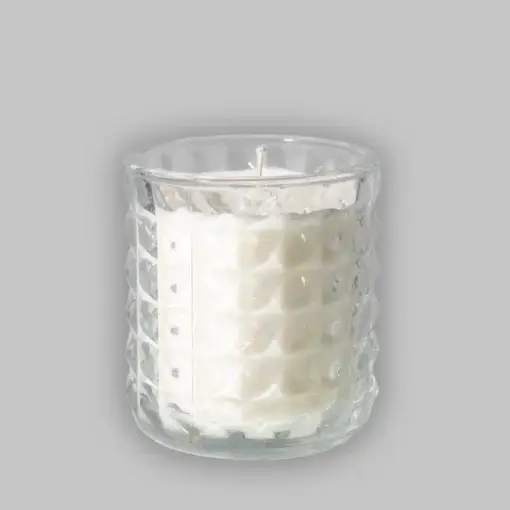 [50794] Stort glaslys, 50t, Whisky, Ø8x8,6cm, PJ Nordic, (24 stk.)