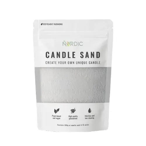 [50795] Sandlys inkl. 15 væger, 500g, hvid, PJ Nordic, (12 stk.)