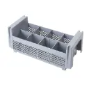Bestikkurv, 8 rum, Cambro Camrack, 50x25x18,4cm, grå, polypropylen, (1 stk.)