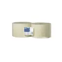 Aftørringsrulle, Industri, Tork W1, 1-lag, Ø37cm, B23,5cm x L1150m, Genbrug, Natur, 900133, (2 stk.)