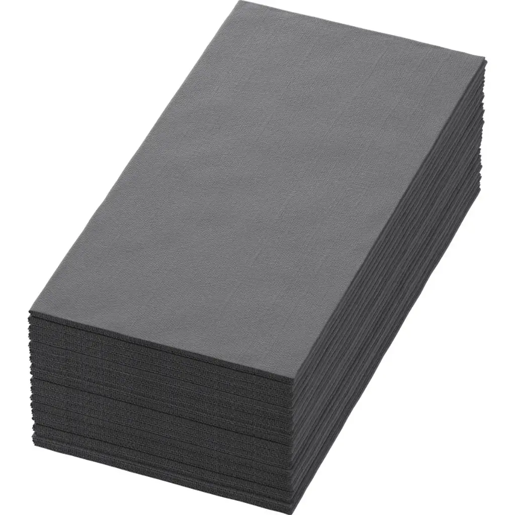 Middagsserviet, Dunisoft, bio, 1/8 fold, 40x40cm, Granity Grey, Duni, (360 stk.)