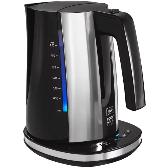 [51135] Elkedel, 1,7L, 2200W, sort, Melitta Aqua, (1 stk.)