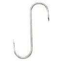 Kødkrog, S-formet, rustfrit stål, 16cm, Piazza, (10 stk.)