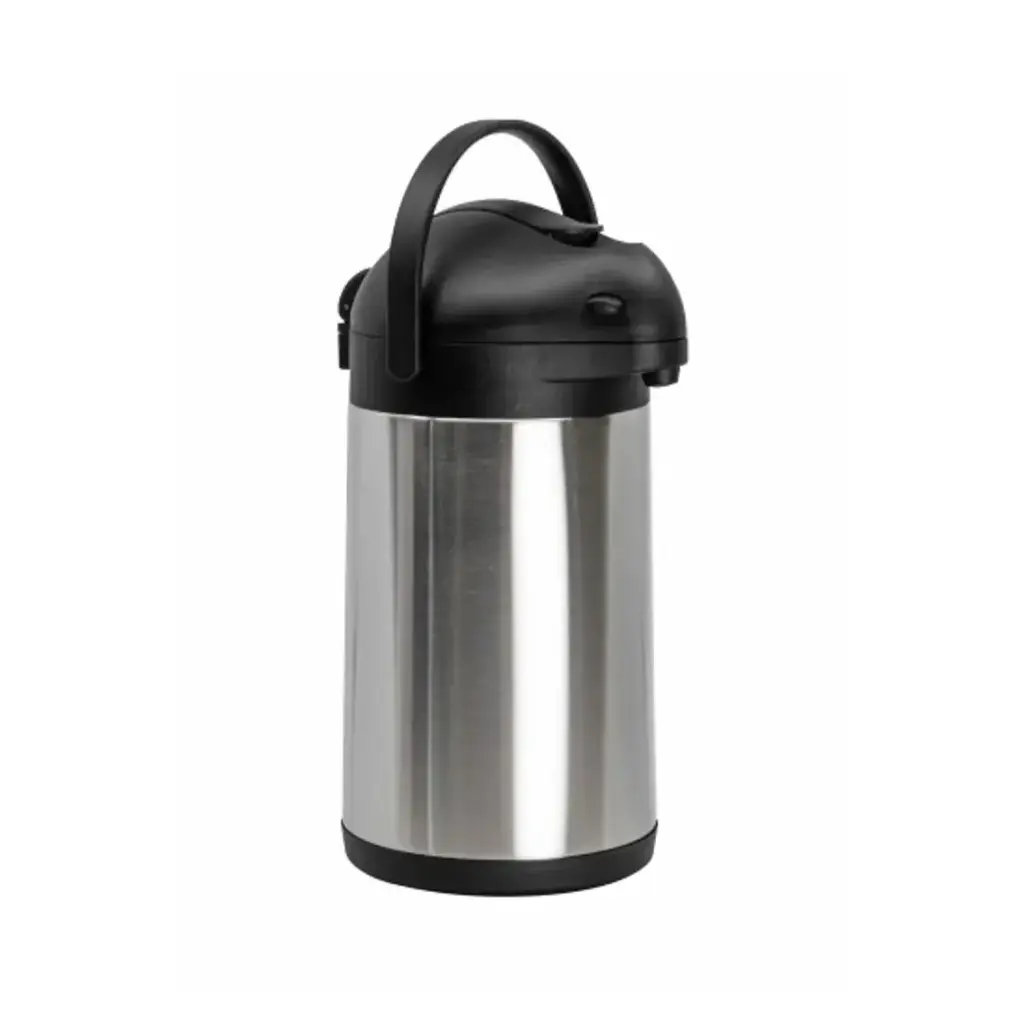 [51144] Pumpetermokande, 3,5L, Ø17x35cm, blank sølv, stål, Proff-Line, (1 stk.)
