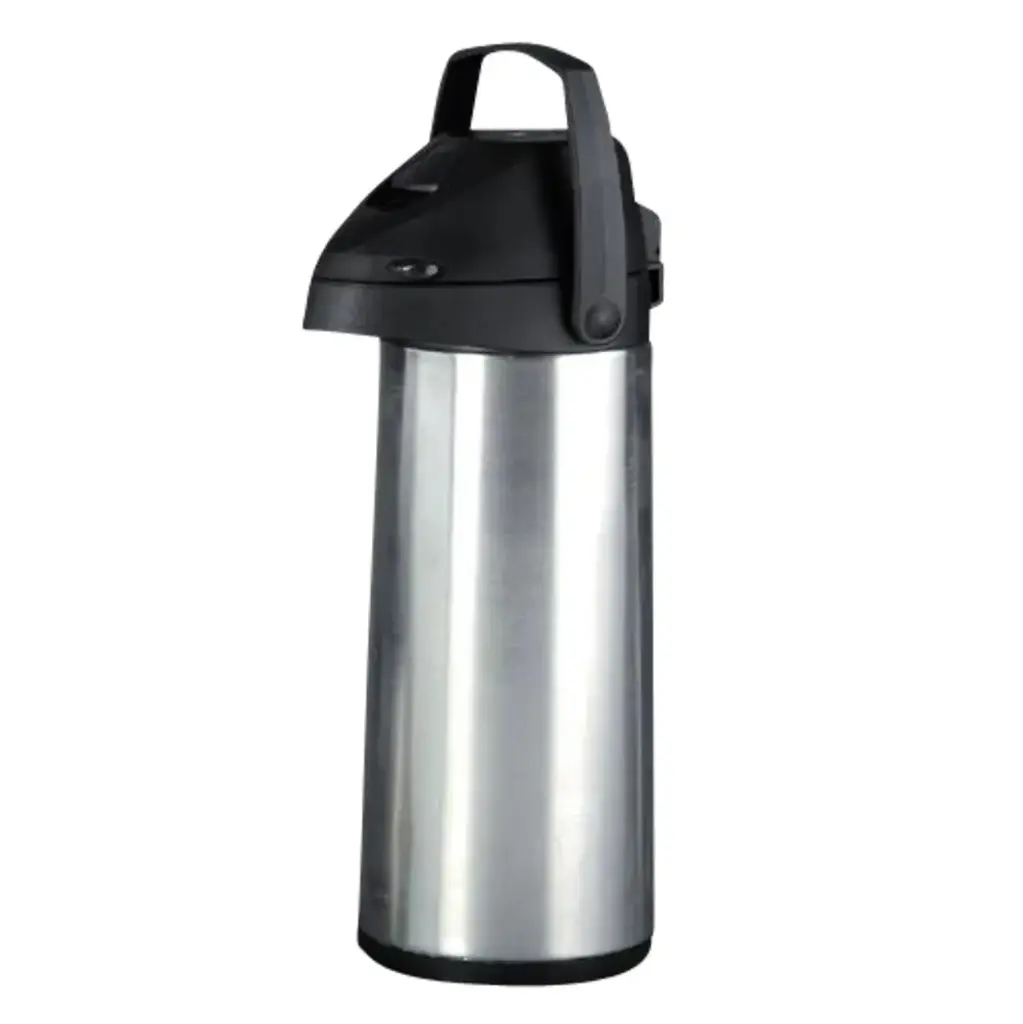 [51145] Pumpetermokande, 1,9L, Ø13.5x37cm, blank sølv, stål, Proff-Line, (1 stk.)