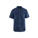 Kortærmet Twillskjorte, marineblå, Blåkläder, XS-4XL, (1 stk.)