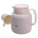Termokande til te, m/ tefilter, 1L, hvid, Helios, (1 stk.)