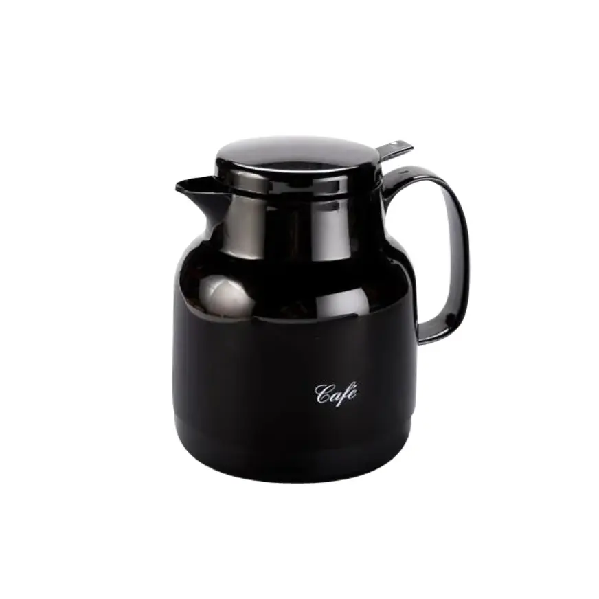 [51156] Termokande til kaffe, 1L, sort, Helios, (1 stk.)