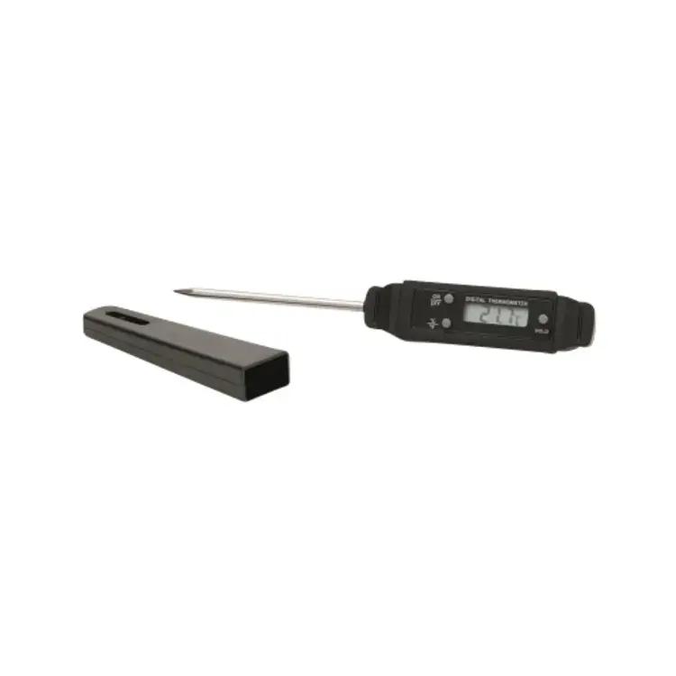 Indstikstermometer, digital, -50°C til 150°C, 15cm, stål, WAS, (1 stk.)