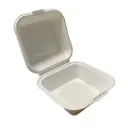 Burgerboks, hvid, 800ml, 15x15cm, bagasse, (600 stk.)