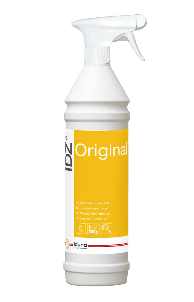 [12369] Desinfektionsmiddel, IDZ, 1000 ml, Iduna, desinfektion uden alkohol, flaske med kliklåg, (1 stk.)