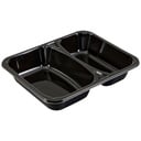 Bakke, C2227-2K, 22,7x17,8x4,3cm, 1065 ml, sort, CPET, 2-rums, 450/615 ml, tilhørende 10350 & 10712 (360 stk.)