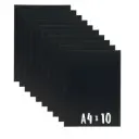 Kridtskilte A4, Securit®, dobbeltsidede, fødevaregodkendt og slagfast polystyren, matsort, (10 stk.)