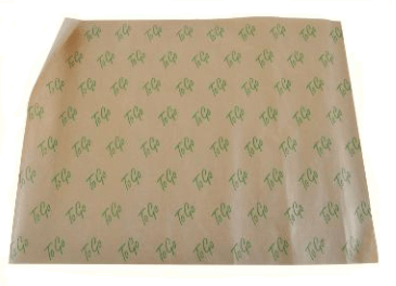 Wrappingpapir, 37x50cm, "To Go"-tryk, 45+6g HD, (1000 stk.)