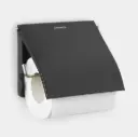 Toiletrulleholder, Brabantia ReNew, metal, mat sort, (1 stk.)