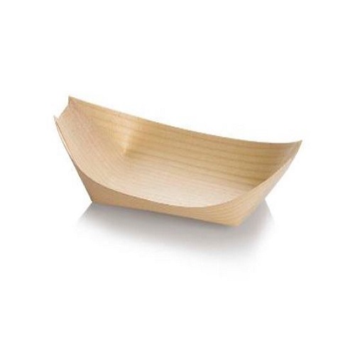 Træbåd, 17x9x2,5cm, Træ, natur, (2400 stk.)