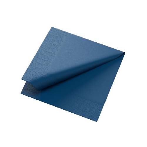 Serviet, 24x24cm, Duni, mørkeblå, 3-lags, (2000 stk.)