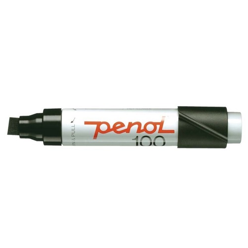 Penol marker/Tusch, 100, sort, 3-10mm, (5 stk.)