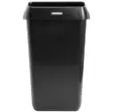 Affaldsspand, Katrin, sort, genanvendt plast, 50 l, forberedt til vægmontering inkl. materialer til montering, (2 stk.)