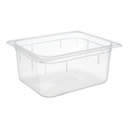 Plastkantine, 1/2GN, 8.9 L, 32,5x26,5x15cm, polypropylen, klar, (1  stk.)