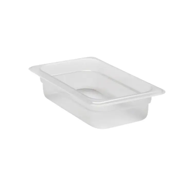 Plastkantine 1/4 GN Food,  26,5x16,2x6,5cm, 1,7 l, klar, polypropylen, (1 stk.)