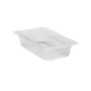 Plastkantine 1/4 GN Food,  26,5x16,2x6,5cm, 1,7 l, klar, polypropylen, (1 stk.)