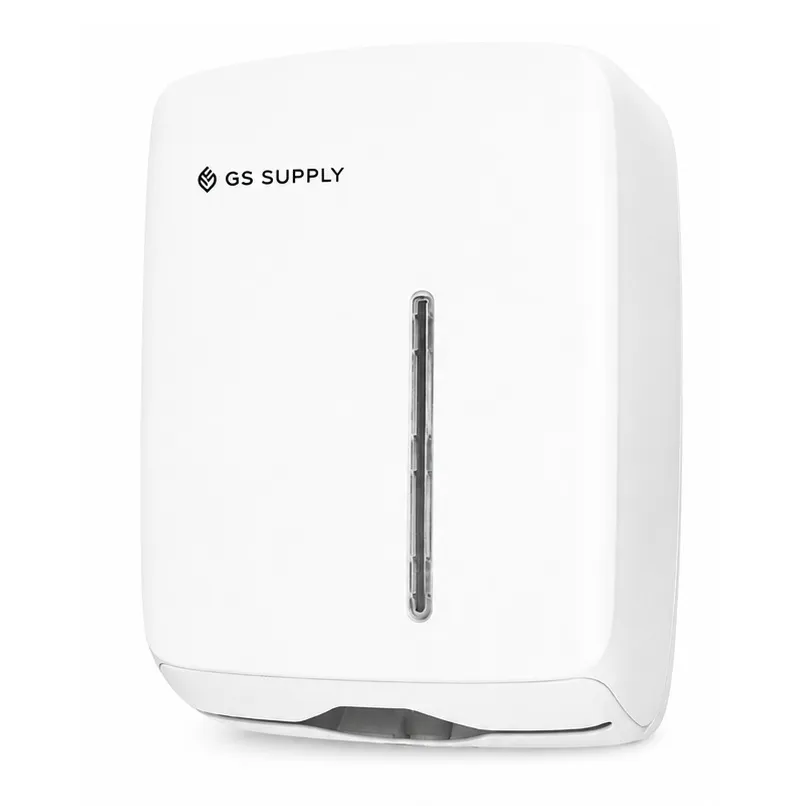 Papirdispenser t/ Z-fold håndklædeark, hvid, GS-Basic, (1 stk.)