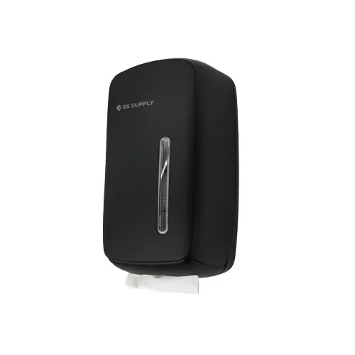 Papirdispenser t/ Z-fold toiletpapir, sort, GS-Basic, (1 stk.)