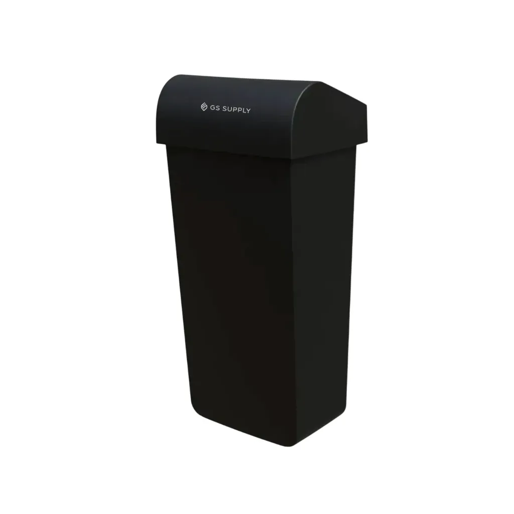 Affaldsspand, 40L, 70,9x35,1x24,3cm, sort, GS-Basic, (1 stk.)