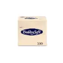 Serviet, BulkySoft Rainbow, 40x40cm, creme, 3-lag, 1/8-falset, (1000 stk.)