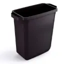 Affaldsbeholder, 60 ltr, ikke fødevaregodkendt, plast, sort, DURABLE DURABIN, (1 stk.)