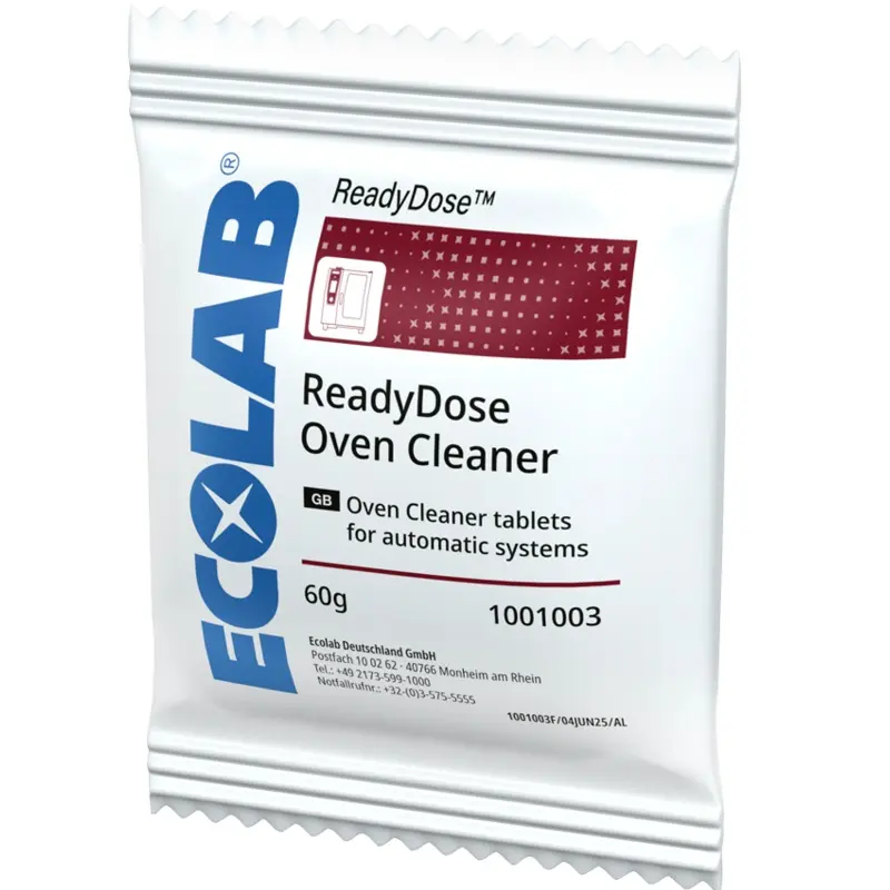 [51787] Ovnrensetabletter, 60g, Ecolab ReadyDose, uden farve og parfume, (pk á 50 stk.)