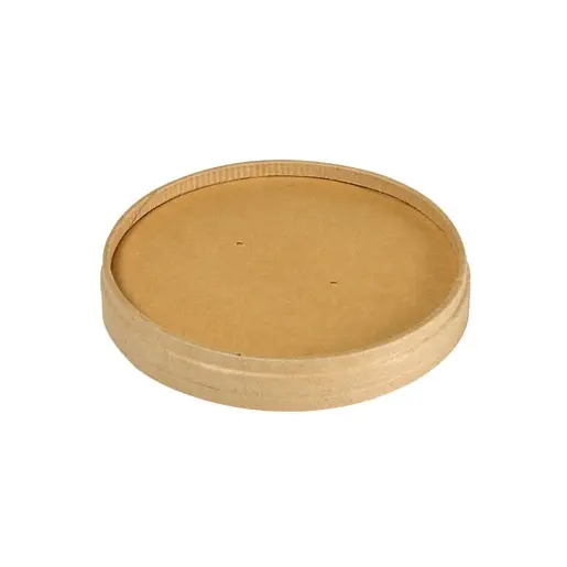 Låg, Ronda Short, 480 ml, brun, 9,8x9,8x1,7cm, Duni, (400 stk.)