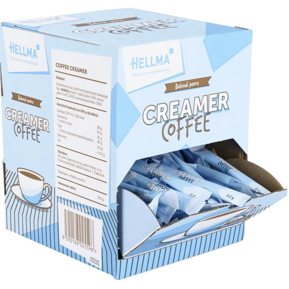 [51929] Creamerstick, i sticks, 2,5 g, HELLMA, (200 stk.)