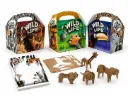 Menuboks, 152/143x100/94x102mm, "Wild Life Kit", assorteret, med legetøj, (100 stk.)