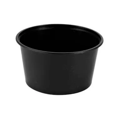[51999] Bæger, 450ml, ø12x6,5cm, sort, PP, rund, (500 stk.)