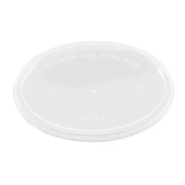 Plastlåg, ø12cm, klar, PP, rund, (500 stk.)