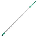Teleskopskaft med gevind og klik, Unger OptiLoc, Ø5cm, grøn, aluminium/plast, 310-600 cm, (1 stk.)