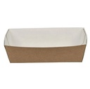 Pommes frites bakke - nr. 0, 12x6x3,7 cm, pap/PE, (630 stk.)