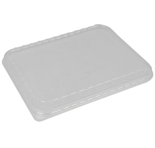 Snap-on låg til bakke, 23,2x18,3x1,6cm, klar, APET, tilhørende 10259, 10366, 10367 og 10878, (372 stk.)