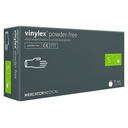 Vinylhandske, S, Vinylex, klar, pudderfri, Mercator, (100 stk.)