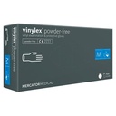 Vinylhandske, M, Vinylex, klar, pudderfri, Mercator, (100 stk.)