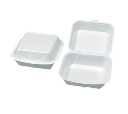 Burgerboks, XL, 19x18,6x10,8cm, hvid, XPS, (100 stk.)