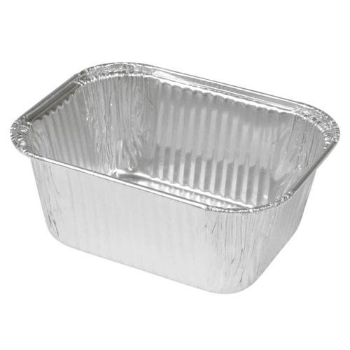 Alubakke, 10,8x8x4,4cm, 250 ml, aluminium, rektangulær, (990 stk.)